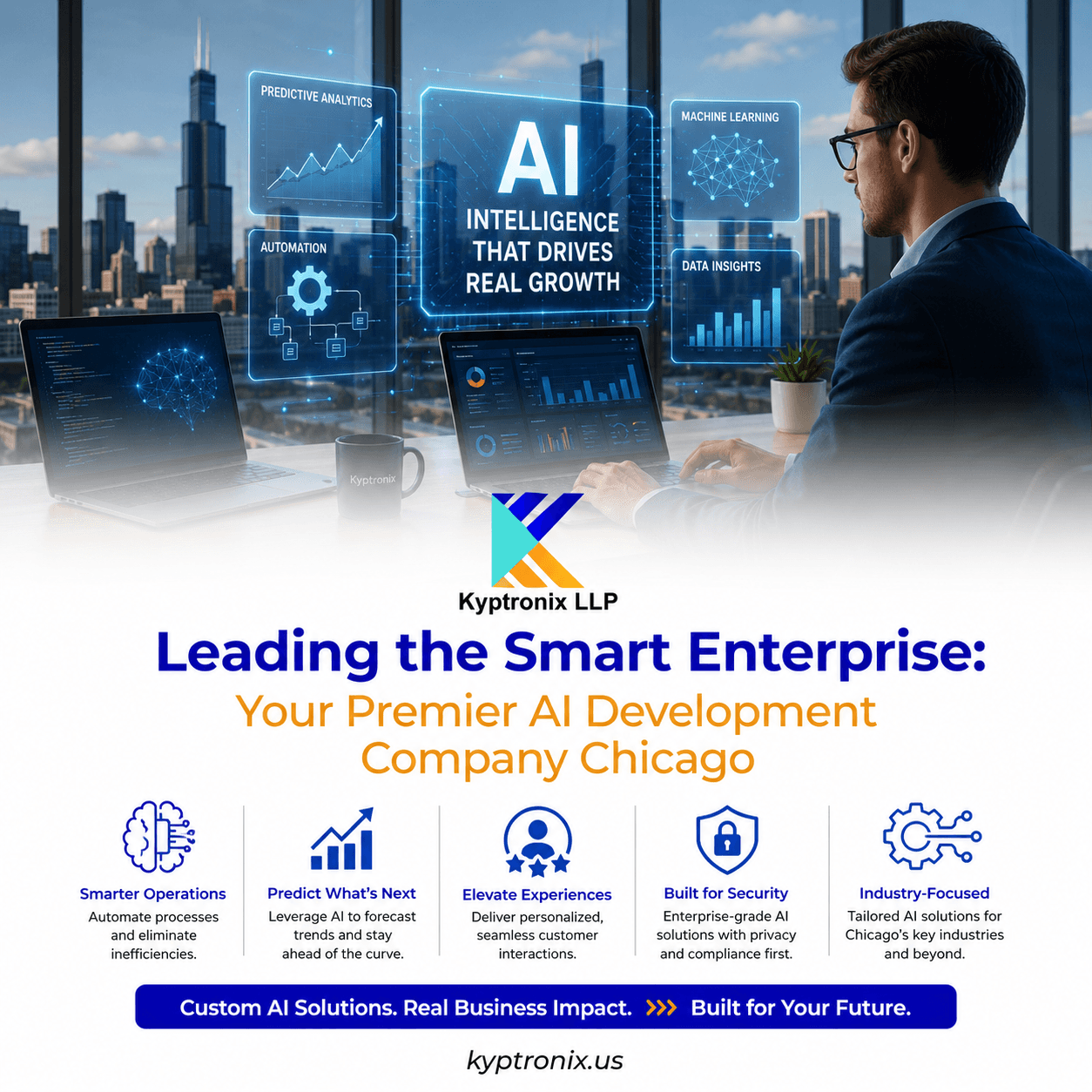 Leading the Smart Enterprise: Your Premier AI Development Company Chicago