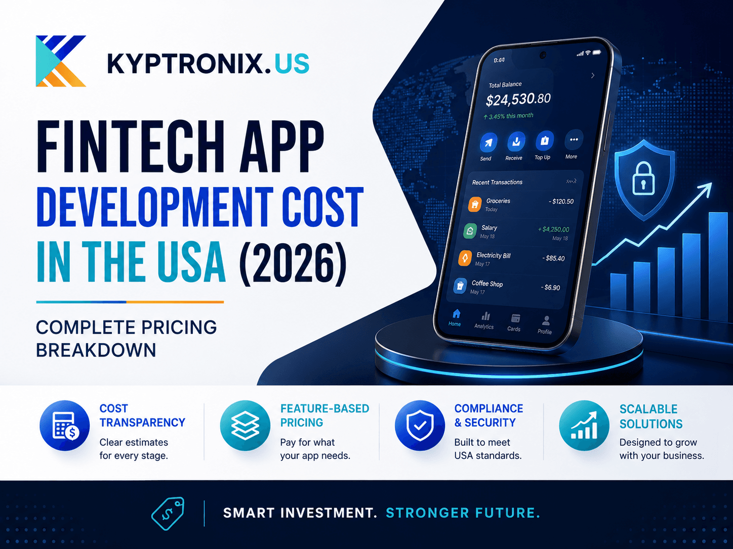 Fintech App Development Cost in the USA (2026): Complete Pricing Breakdown